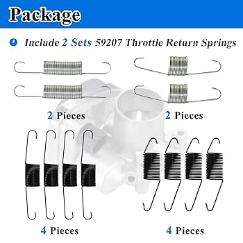 Amazon.com: Zeiboat 2 SET 59207 Throttle Return Springs